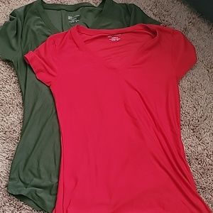 2 Women's V-Neck Tops